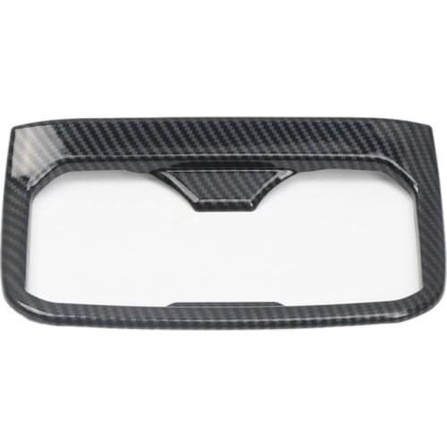Car Carbon Fiber Interior Rear Seat Armrest Cup Holder Cover Trim for Toyota Tacoma 2015-2020 Accessories