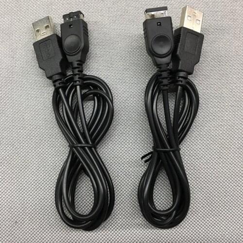 BUKIM 10 Pcs Black 1.2M 3.9ft USB Charging Power Cable Charger For Nintendo For Game Advance GBA SP