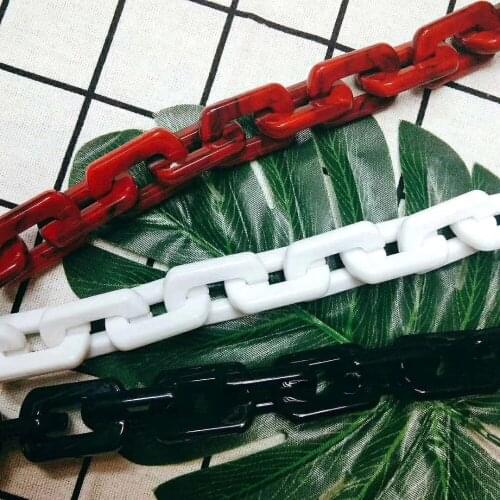 1.0 Meter Acrylic Necklace Strands Linked Bag Chains Women Jewelry DIY Accessories Chains Components Necklace Earrings N013
