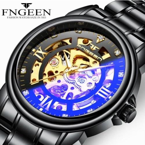 Fashion Automatic Self-Wind Movement watch men relojes hombre CLOCK MAN Waterproof Stainless Steel Watchband watches hodinky