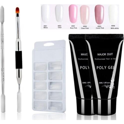 30ml Gel Nail Polish Set Finger Extension Crystal Jelly Nail Gel Camouflage UV LED Hard Gel Acrylic Builder Nails Art Tool