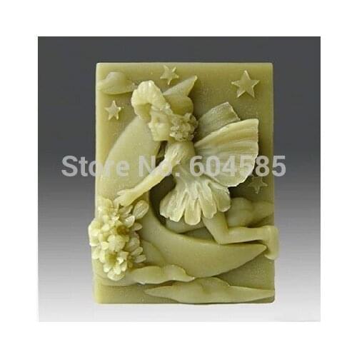 Glam Princess with Moon Star Craft Art Silicone Soap mold Craft Molds DIY Handmade soap molds