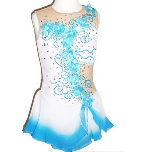Customized Costume Figure Skating Dresses Girls Ice Skating Dress Kids Competition Skating Dress Custom Clothing