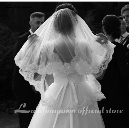 Свадебные кружевные фаты Lakshmigown China At AliExpress