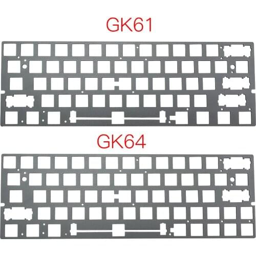 GK61 GK64 Mechanical Keyboard CNC aluminium alloy Drawing Concurrence Positioning Plate Support ANSI For GH60 60% Keyboard DIY