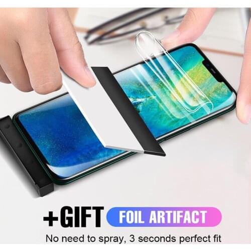 Soft full cover for huawei y9 2019 hydrogel film phone screen protector y6 y7 pro 2019 prime 2018 Not Glass protective film