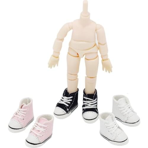 Ob11 Doll Casual Canvas Shoes 1/12 bjd baby Clothes Fit for obitsu11 GSC body mollys,holala,DOD Shoes Doll Accessories