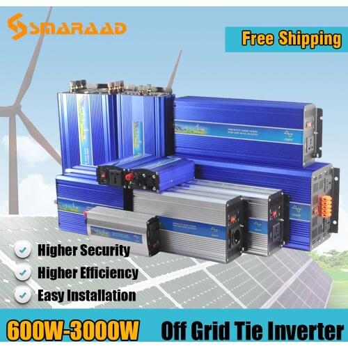 600W 1000W 2000W 3000W Single Phase Pure Sine Wave Off Grid Inverter For Solar System Wind System 12V~110V DC,100~240VAC Output