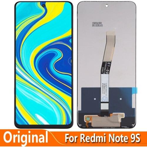 Original 6.67" For Xiaomi Redmi Note 9S M2003J6A1G LCD Display Touch Digitizer Screen Assemby