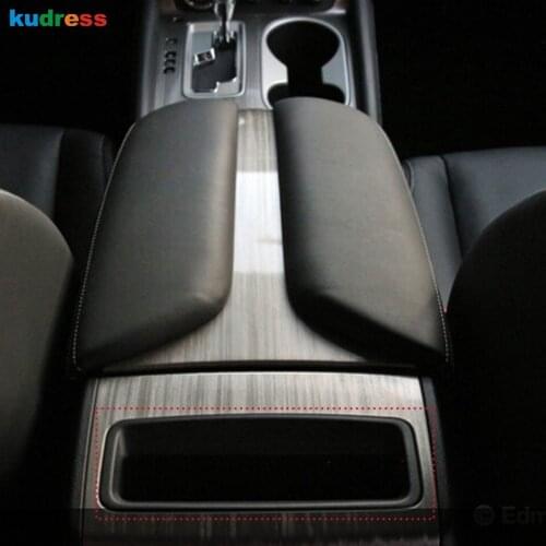 For Nissan Murano 2015 2016 2017 2018 Stainless Steel Car Interior Water Cup Holder Trim Rear Storage Box Panel Cover Trims