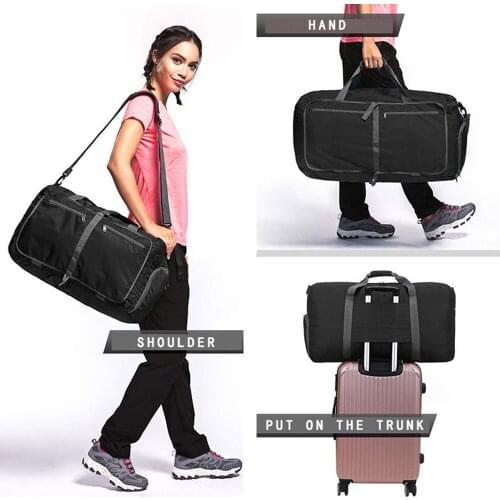 Portable Duffle Travel Bag Luggage Unisex Large New Foldable Travel Bag Waterproof Nylon Handbag Duffle Travel Bag Luggage Hot
