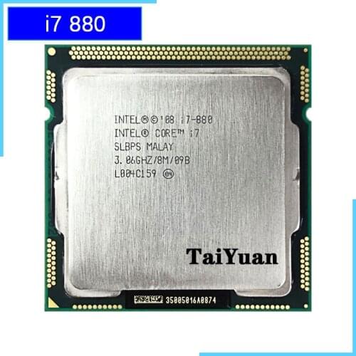 Intel Core i7-880 i7 880 3.0 GHz Quad-Core CPU Processor 8M 95W LGA 1156