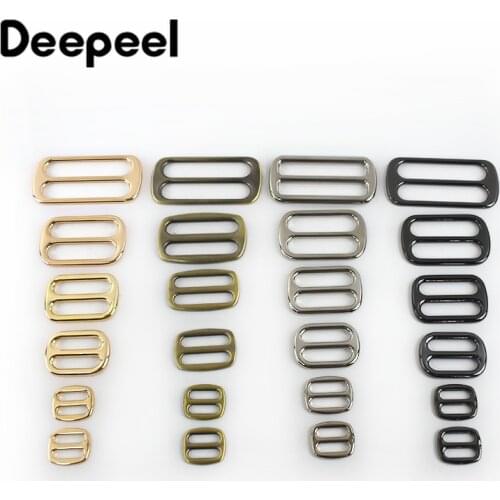 10pcs 12-50mm Metal Bag Buckles for Belt Backpack Slider Tri Glide Adjuster Buckle Strap Webbing Clasp DIY Accessories BF666