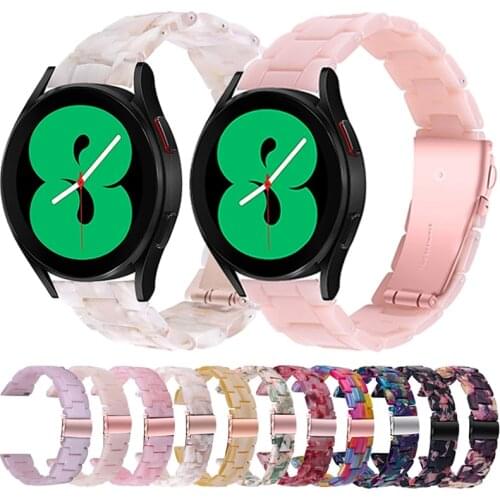 Strap for Samsung Galaxy Watch 3/4 46mm Active 2 40 44mm 20mm 22mm Resin Watch Strap Gear S3 Band Replacement for Huawei Gt2