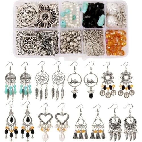 Retro DIY Alloy Accessories for Jewelry Making Results Crafts Set Making Jewelry Tools Earrings Hook Supplies Handmade