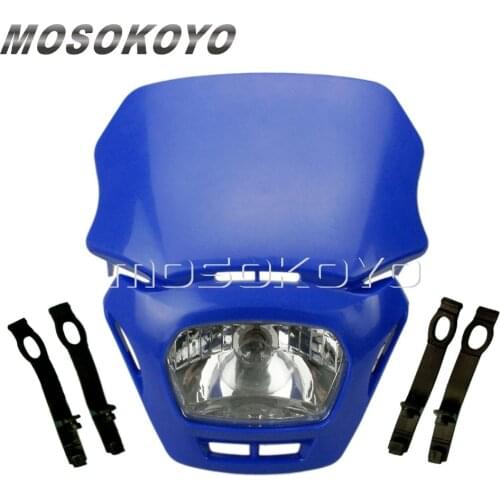 Blue Motocross Headlight MX Enduro Racing Headlight for Yamaha WR TTR 250 450