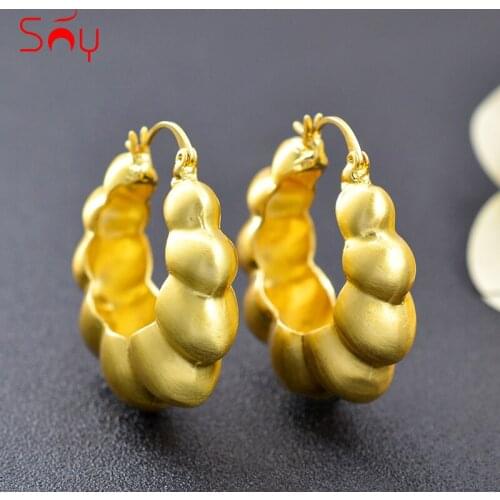 Sunny Jewelry Romantic Jewelry For Women Big Hoop Earrings High Quality Jewelry Flower Earrings For Party Wedding Birthday Gift