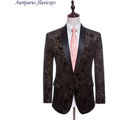 2020 New Velvet Jacket Pattern Blazer As Groom Tuxedos Custom Made Blazer 1 Piece Suit Jacket As Man Clothes