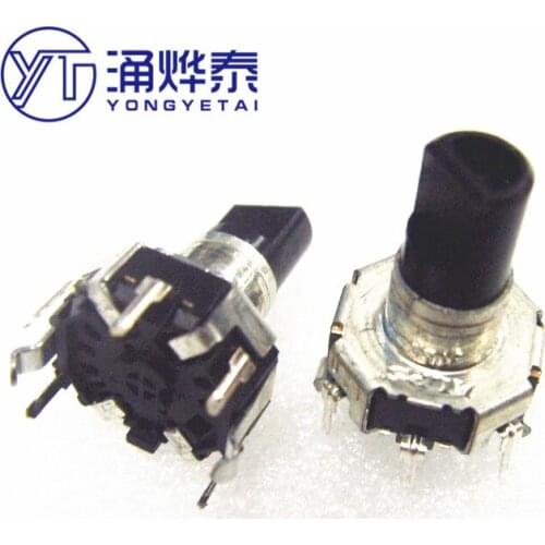 YYT 2PCS Imported encoder EC12D1524403 encoding switch 30 bit 15 pulse with switch 17.5MM
