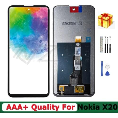 For Nokia X20 LCD Display Touch Screen 6.67 inch TA-1341 TA-1344 Panel Glass Digitizer Full Assembly Replacment Repair Parts