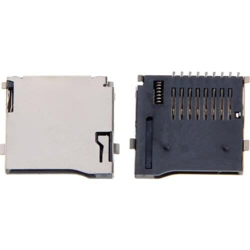 10PCS Push-Push Type TF Micro SD Card Socket Adapter Automatic PCB Connector