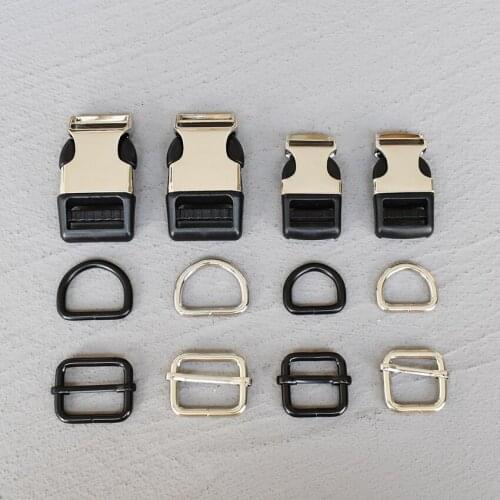 100 Sets 15/20/25mm Plastic Side Release Buckle Belt Clip For Tactial Backpack Luggage Straps For Dog Leash Harness Accessories