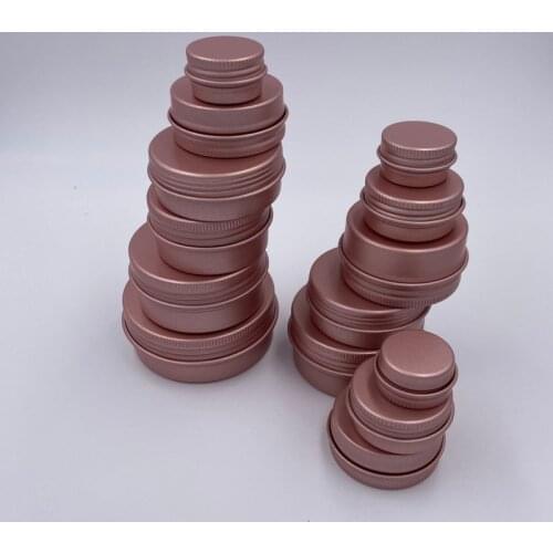 100pcs 5g 10g 20g 30g 50g Packing Box Refillable Containers Aluminum Cosmetic Storage Jars Cosmetic Screw Top Sample Containers