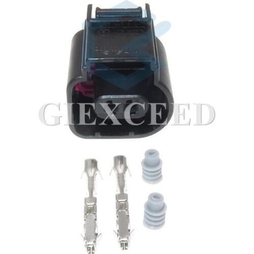 2 Sets 2 Pin 8K0 973 702 Auto Water Temperature Car Air Temperature Sensor Plug Female Connector For VW Audi