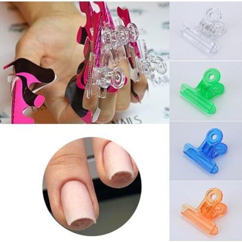 6Pcs/set Russian C Curve Nail Pinching Clips Acrylic UV Gel Nails Extension Pinchers Multi-function Tool
