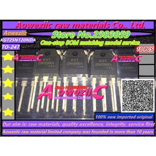 Aoweziic 100% new imported original 25N120NDA KGT25N120NDA TO-3P 25A1200V Electromagnetic oven power tube