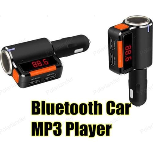 Bluetooth Car Kit MP3 PlayerAudio Wireless FM Transmitter USB Support SD Tf Card LCD Display Car Charger