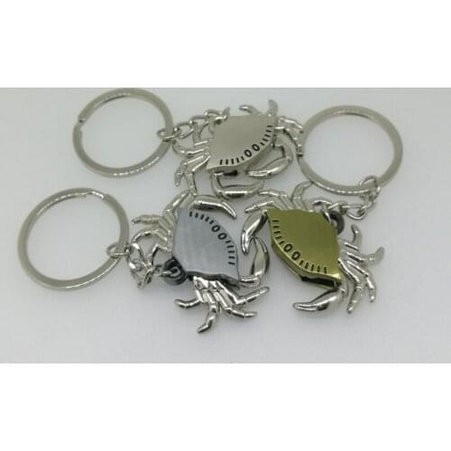 3D crab keychain cute key ring for women animal key chain key holder high quality portachiavi chaveiro llaveros hombre bag charm