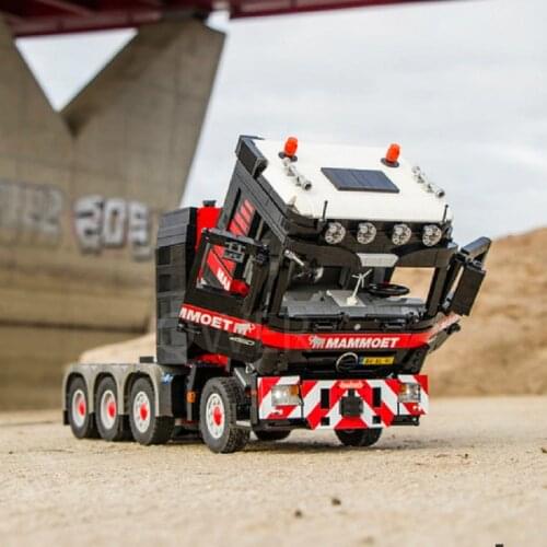 New fit Actros technology truck trailer electric remote control assembly moc6075 birthday Christmas New Year gift building block