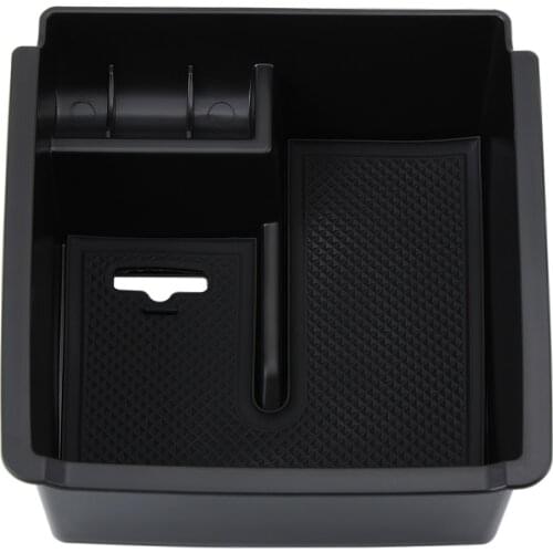 VCiiC Black Car Glove Box Armrest Box Secondary Storage For VW Volkswagen Passat B8 Sedan Variant Alltrack Accessories