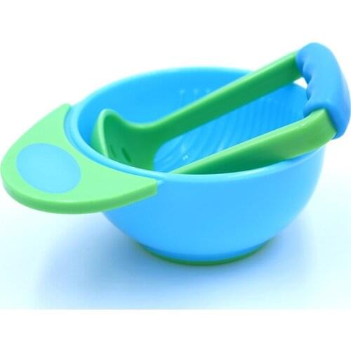 Baby Food Mills Baby manual food grinding bowl masher infant child fruit food supplement tableware grinding tool set