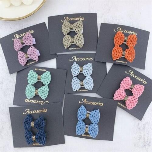 5set/lot Children Hair Clips Small Hair Bow Clip Children Barrettes Hair Rope Little Girls Gifts Kids Hair Accessories