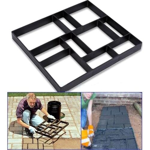 Home Garden DIY Plastic Molded Paving Mold Maker Mould DIY Path Maker Driveway Paving Mold
