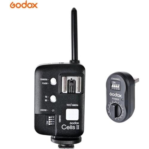 Godox Cells II Flash Trigger Transceiver Wireless Transmitter+FTR-16 FT-16 Receiver AD-360 AD-180 For Canon Camera Studio Flash