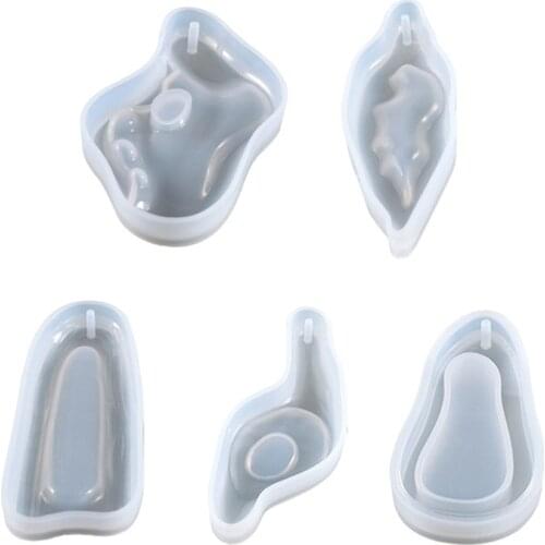 K3ND Irregular Shape Silicone Mould Distinctive Jewelry Making Accessories 3D Resin Charms DIY Glue Molds Filling Accessories