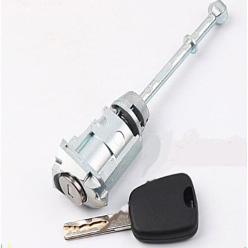 Left Door Lock Cylinder Auto Door Lock Cylinder with 1 Key for New Citroen C-Elysee Locksmith Tool Free Shipping
