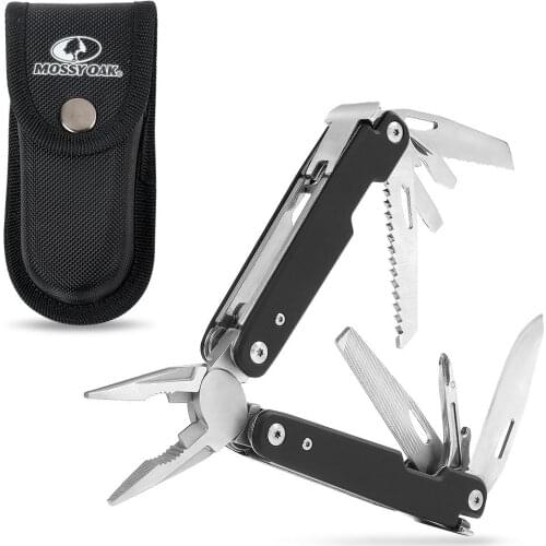 MOSSY OAK Multitool 12-in-1 Multi Pliers Wire Cutter Multifunction Tools Survival Camping tool Fishing