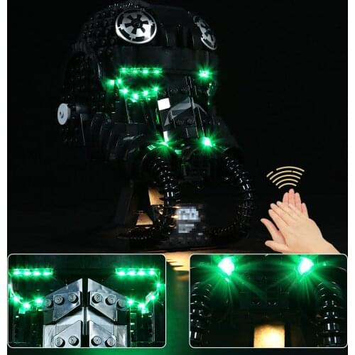 BrickBling Led Light Kit For 75274 Helmet Collectible Model Toy (No Building Blocks)