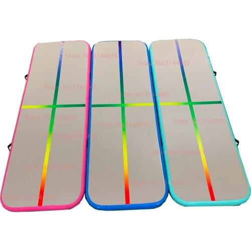 Inflatable Gymnastics 5*1*0.2M AirTrack Tumbling Air Track Floor Trampoline for Home Use/Training/Cheerleading/Beach Air pump