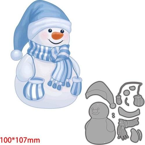New Dies For 2020 new Christmas snowman Metal Cutting Dies Embossing Scrapbooking Stencil Craft Cut Dies For DIY Card Handmade