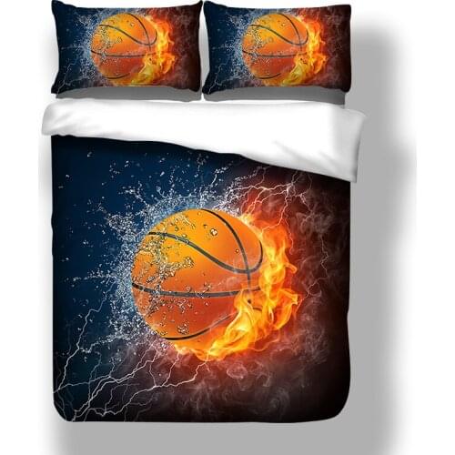 Kung Fu Basketball Pattern 3D Printing Home Bedding Worsted Quilt Cover Bedding Winter Full King Size Single Queen Bed Cover
