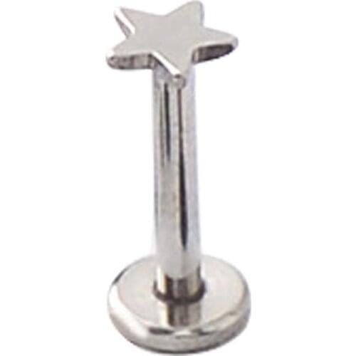 Heart-shaped Pentagram Star Shaped Round Cone-shaped Jewelry Style Nail Earring Piercing Body Lip Multi J8K9