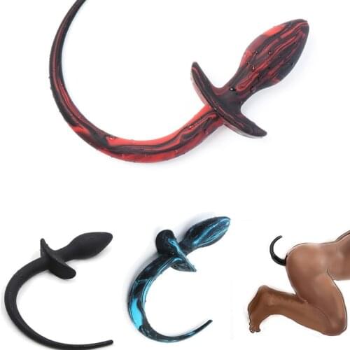 Silicone Butt Plug Dog Tail Puppy Play Gay Anal Accessories G-spot Prostate Massager Anal Plug Tail Fetish Sex Toys For Men Gay