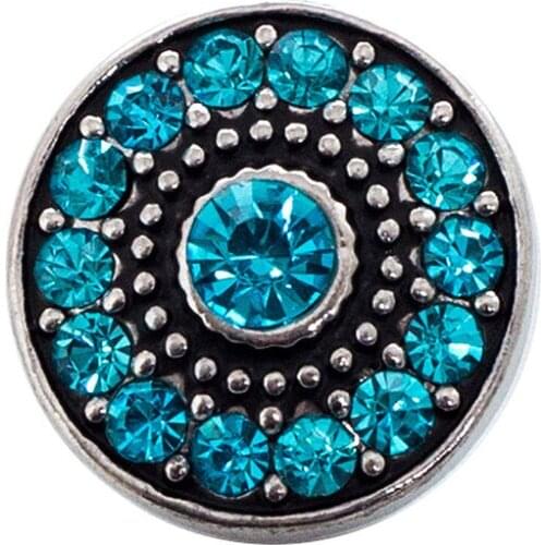 Changeable 18mm snaps with copper bottom and rhinestones fit ginger snaps jewelry MDB18-40-6