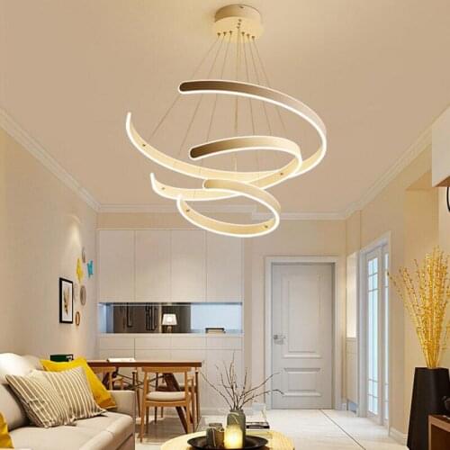 Led chandeliers modern minimalist chandelier Bars Nordic chandeliers individual porch dining room circular living room lights