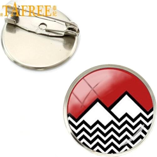 TAFREE Wholesale 2017 new fashion Twin Peaks Inspired brooch pins jewelry David Lynch movie brooches handmade badge gifts NS211